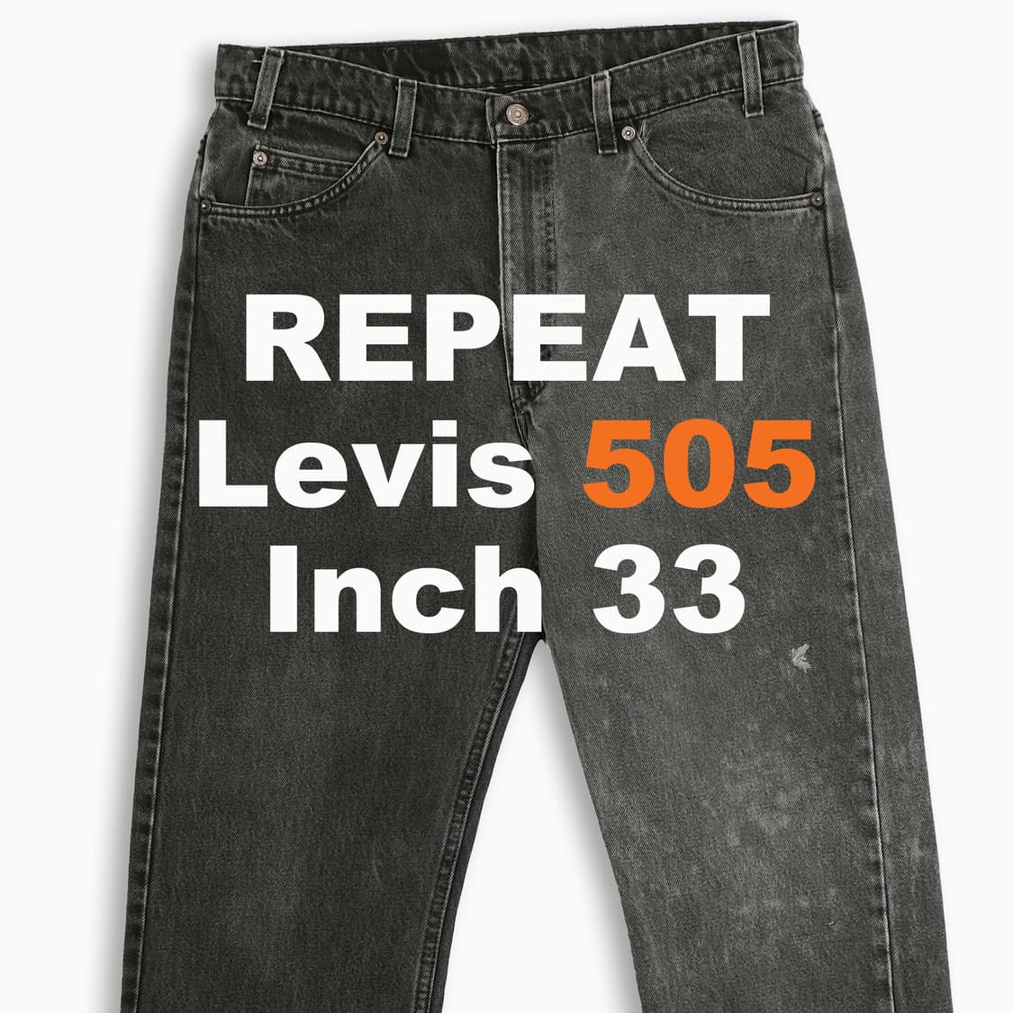 리바이스 505 오렌지탭 흑청 블랙진 90s USA OR50534138 상품이미지1