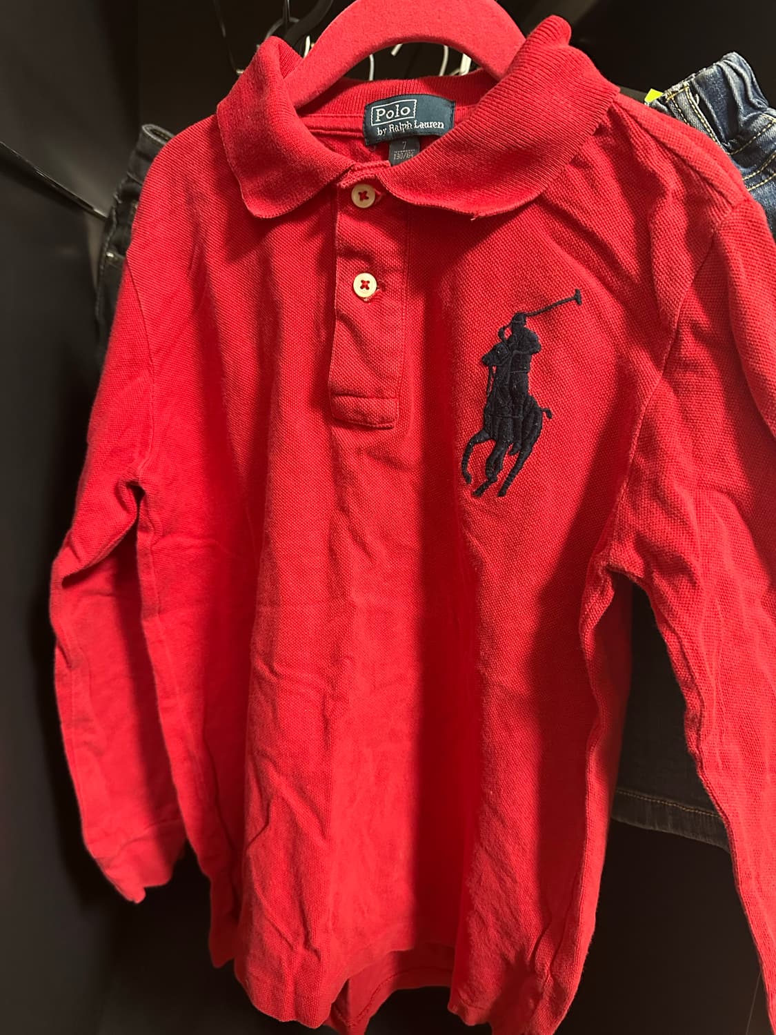 (벼룩) 폴로 랄프로렌 빅포니 긴팔 카라티 상품이미지2