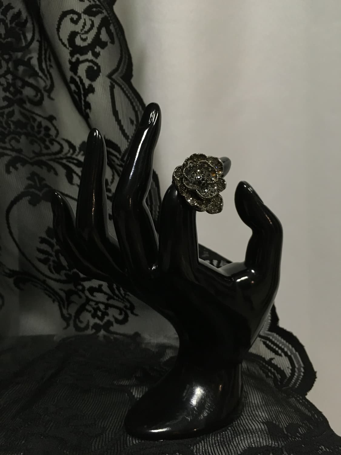 Vintage 핀터레스트 빅 로즈 장미 팬던트 링 반지 상품이미지8