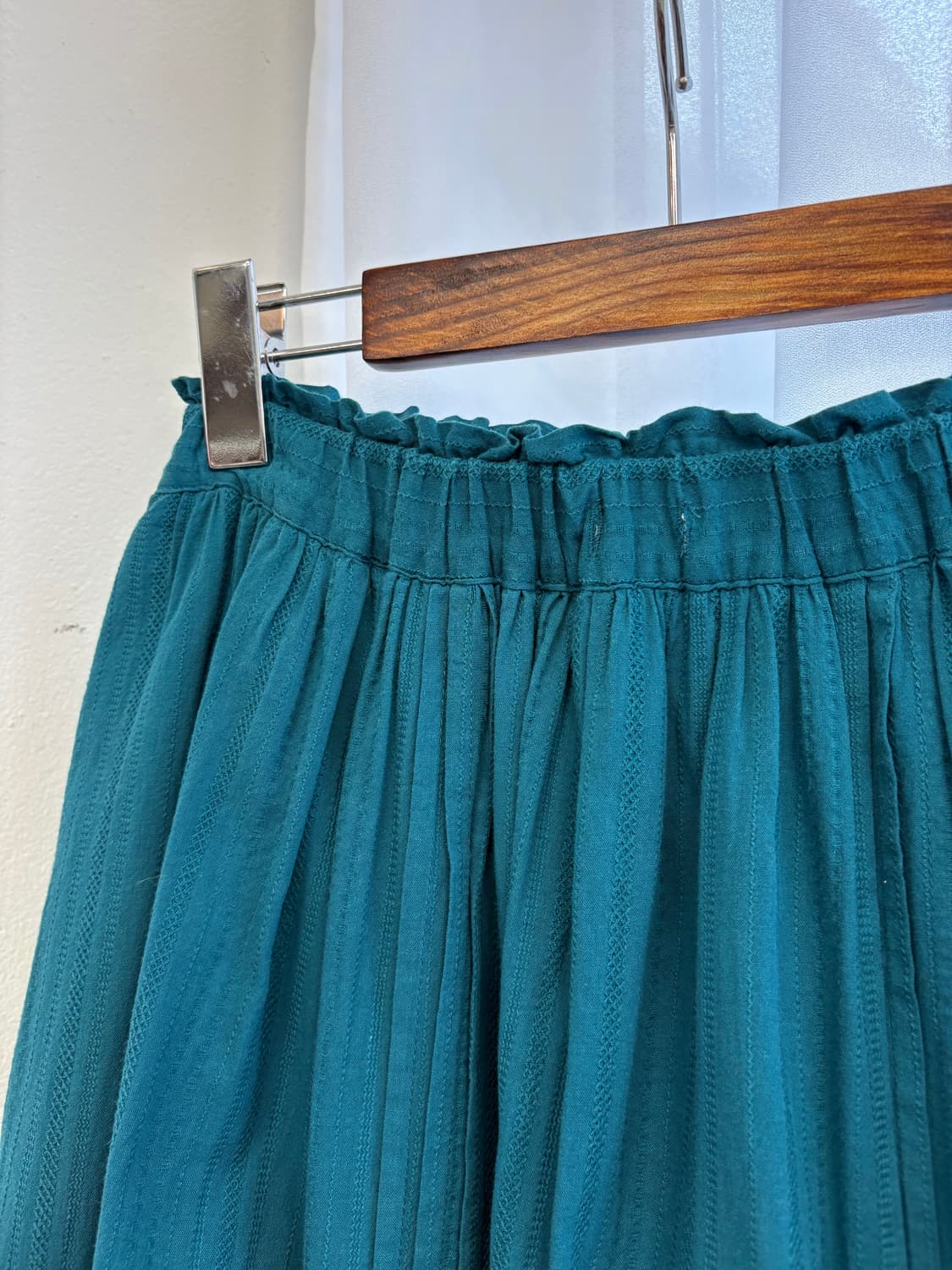 samansa mos2 사만사모스 핀턱 모리걸 청록 자수 롱스커트   J 상품이미지2