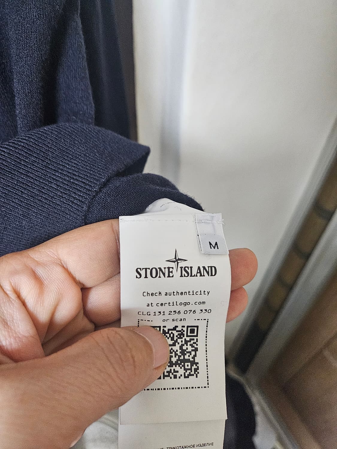 스톤아일랜드 단추 반집업 니트 블랙M 상품이미지6