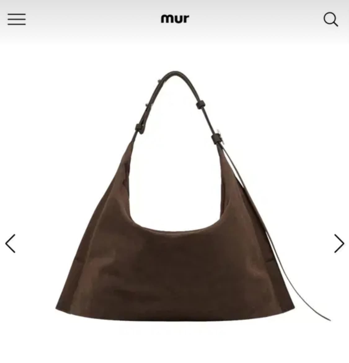 무르 누오보백 스웨이드 다크브라운 새상품 상품이미지1