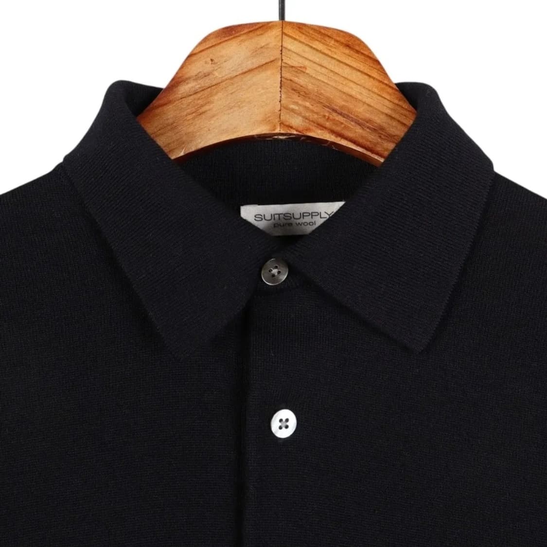 수트서플라이 메리노울 폴로 니트 네이비 상품이미지3