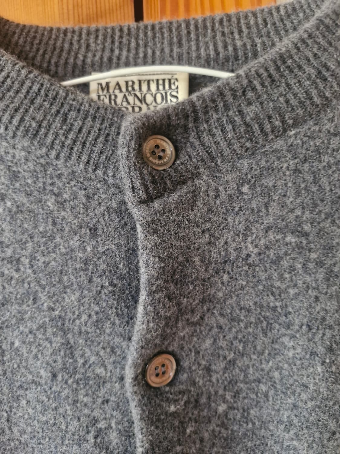 여성 마리떼 프랑소와 저버 모 가디건 차콜 L 상품이미지2