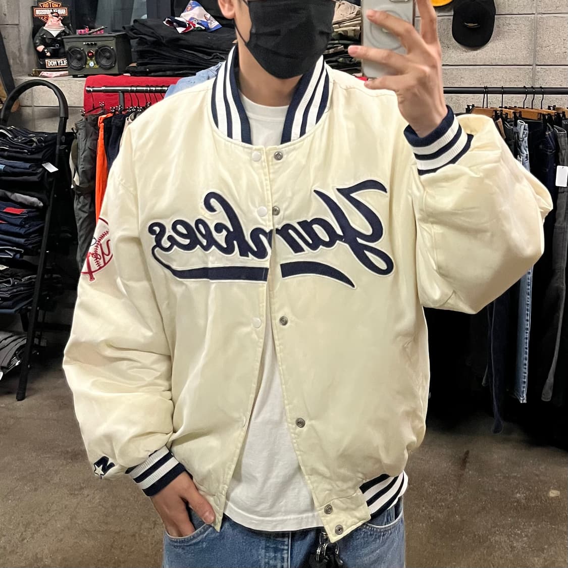 90s 스타터 뉴욕 양키즈 바시티 (110) 상품이미지6