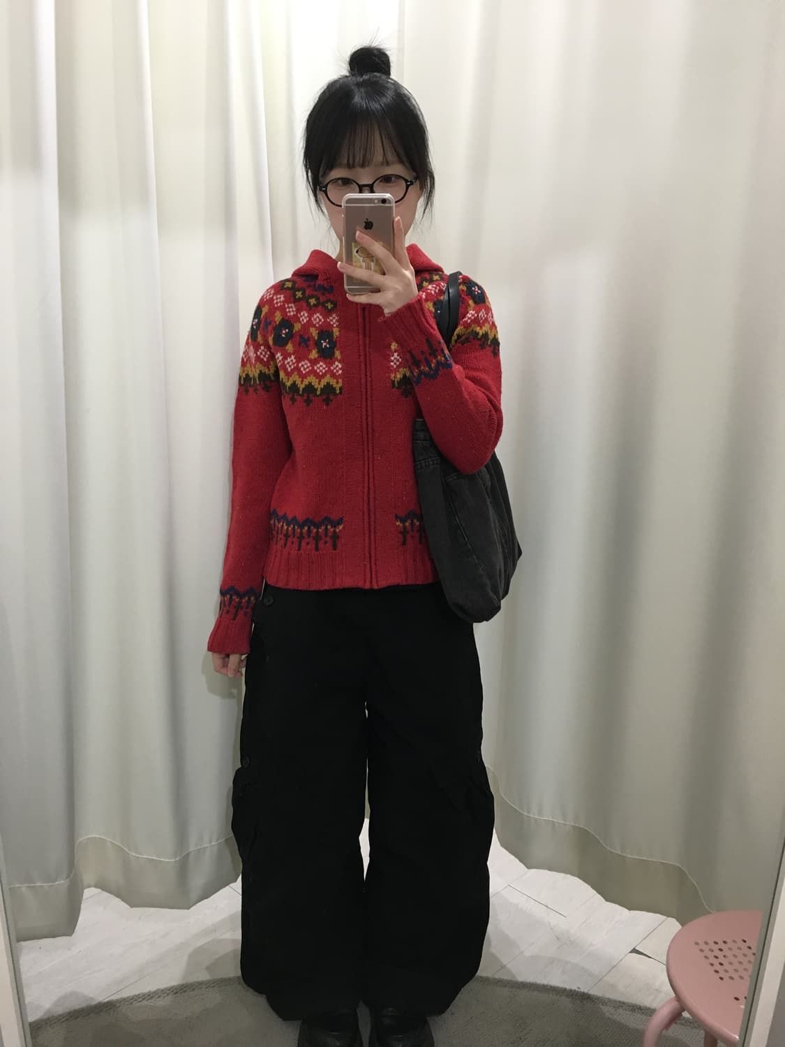 미쉘클랑 노르딕 니트 후드집업 상품이미지3