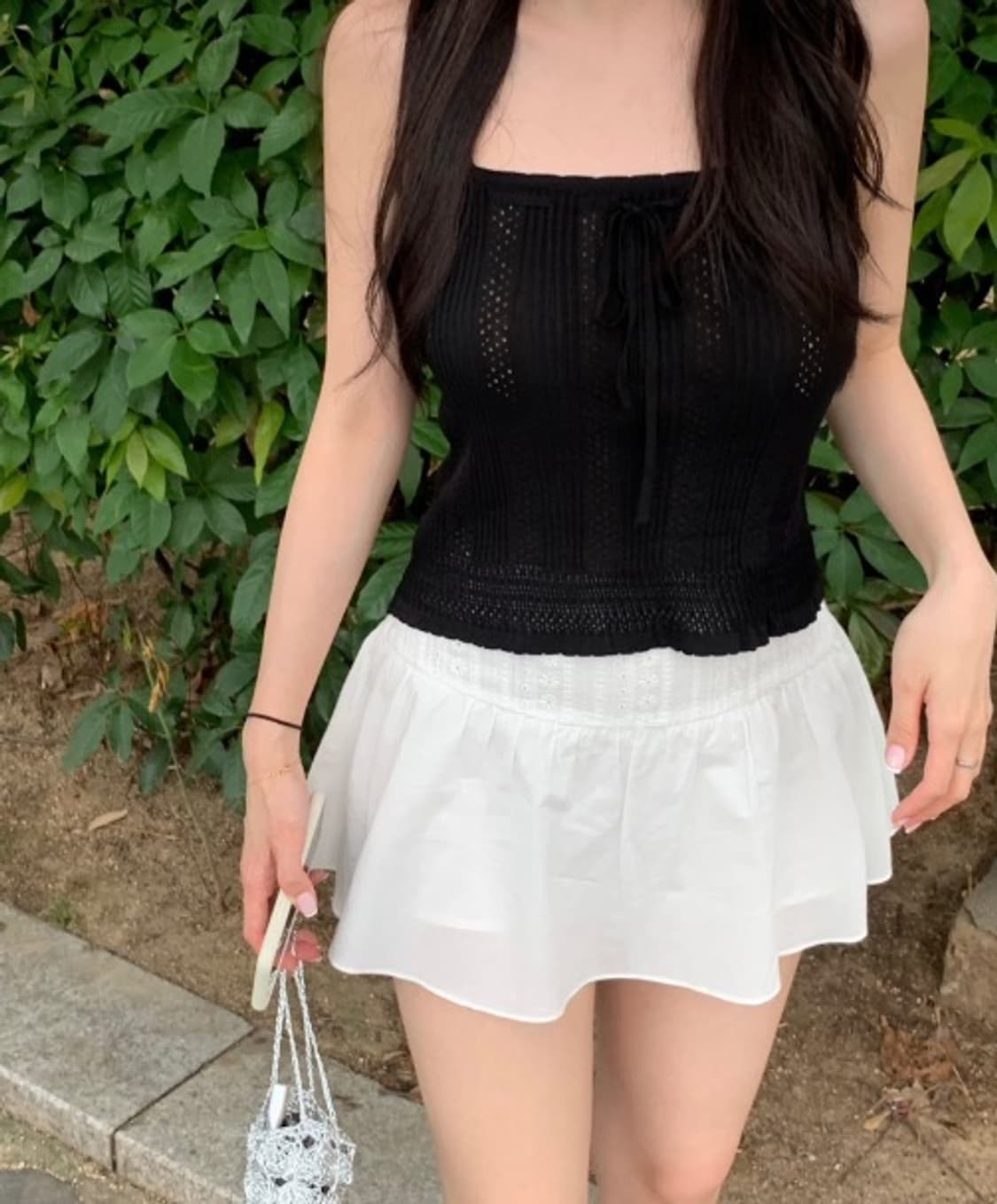 [온트 Ownt] Cherie Knit Top (블랙 / 택포함 새상품) 상품이미지1