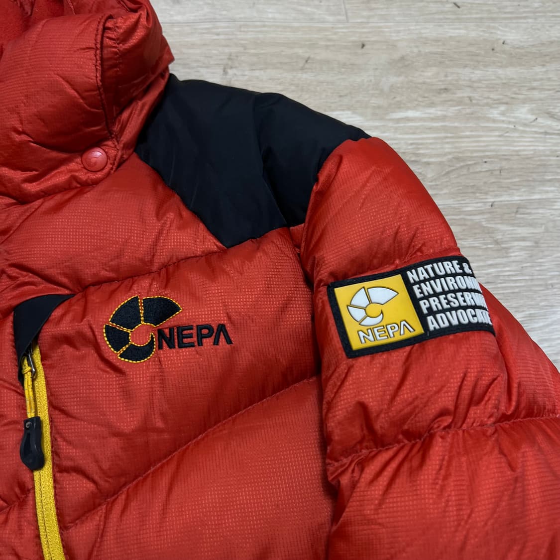 네파 아웃도어 여성 덕다운 패딩 점퍼 [오렌지] XS/85 상품이미지4