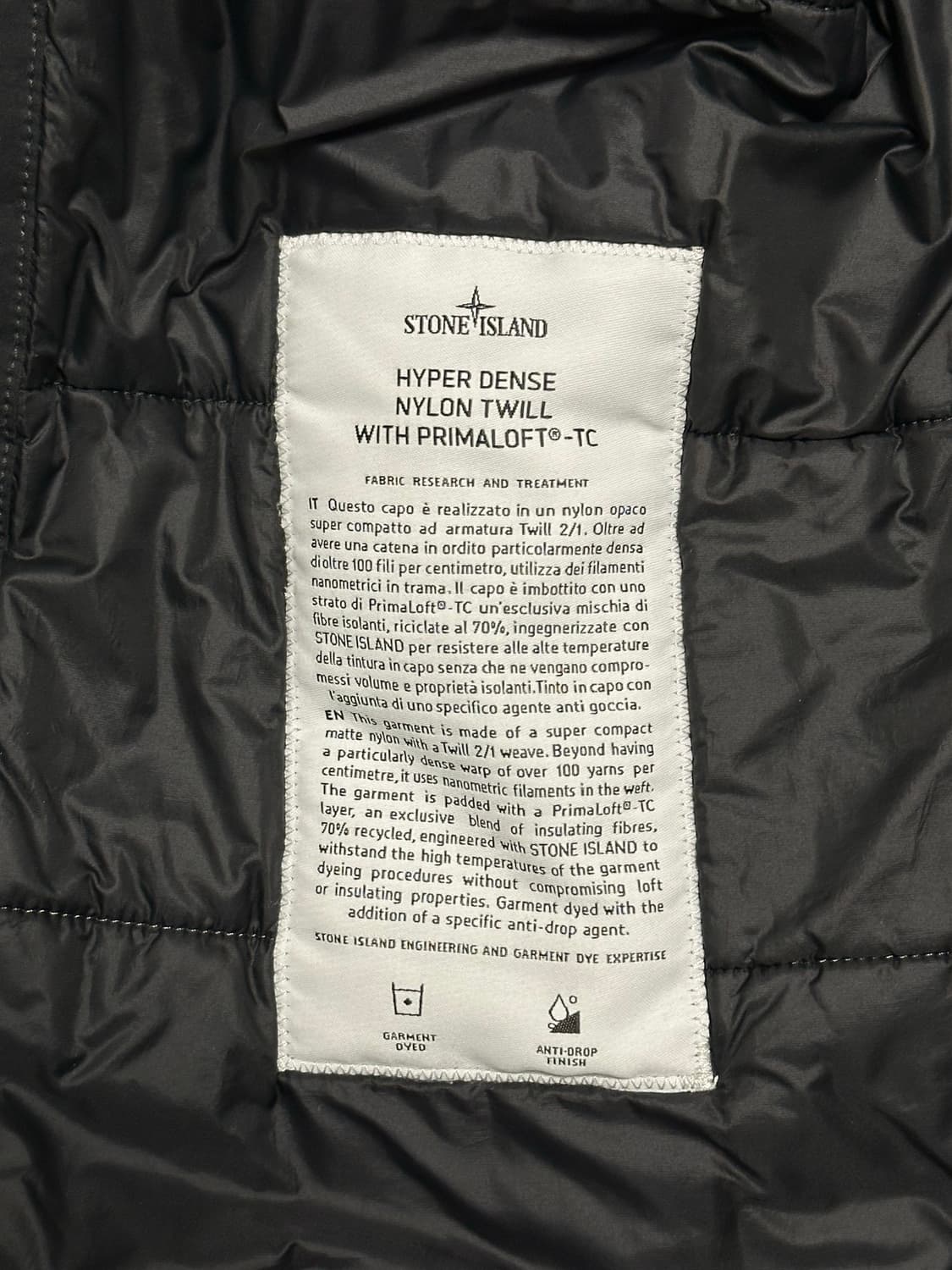 스톤아일랜드 하이퍼덴스 트윌 패딩 L(105) 국내판 상품이미지2