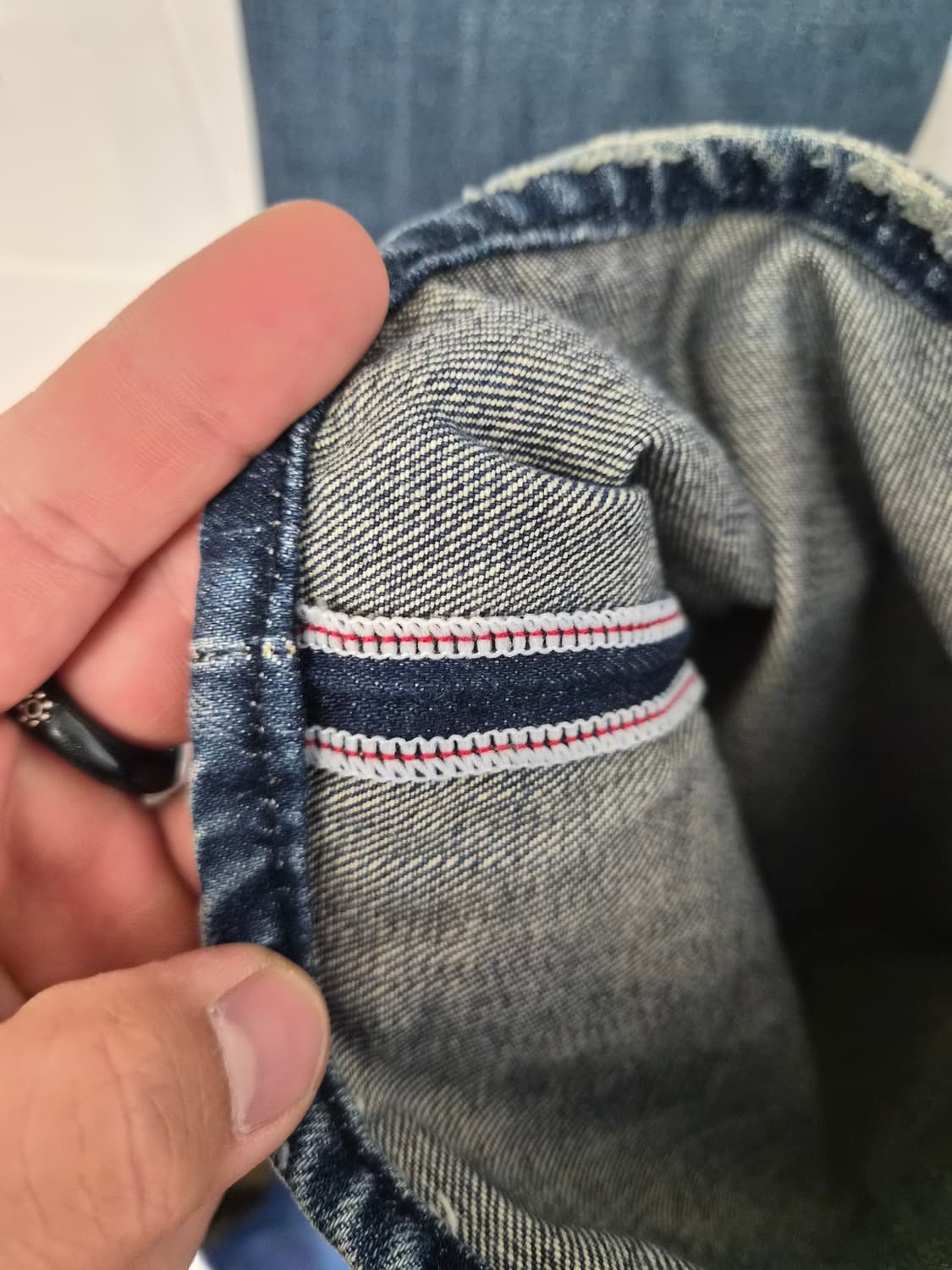 34) 리바이스 502 셀비지 워싱 데님 팝니다 상품이미지3