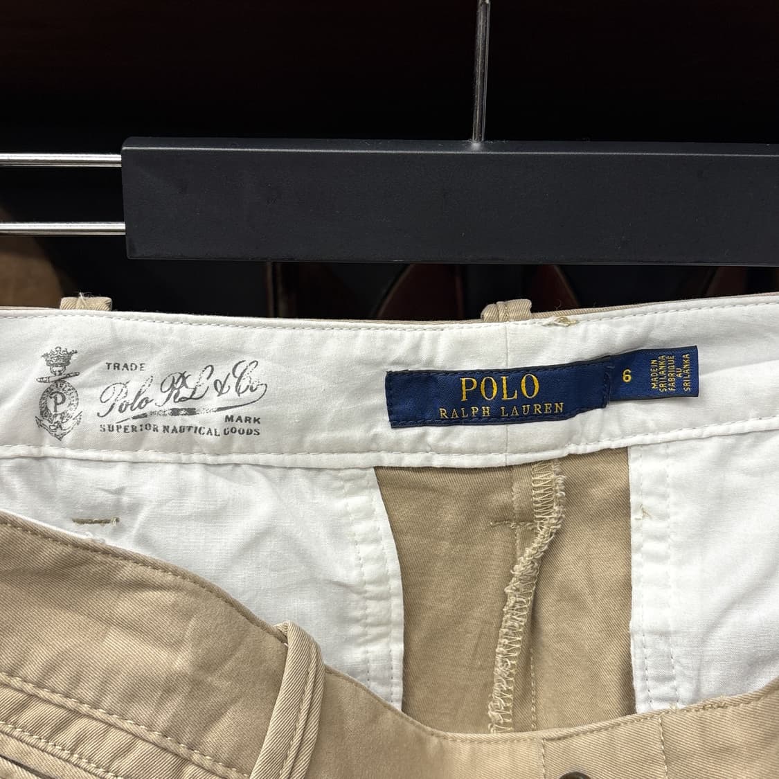 신형라벨 폴로 랄프로렌 클래식 치노 쇼츠팬츠 포니자수 진베이지 N1110 상품이미지8