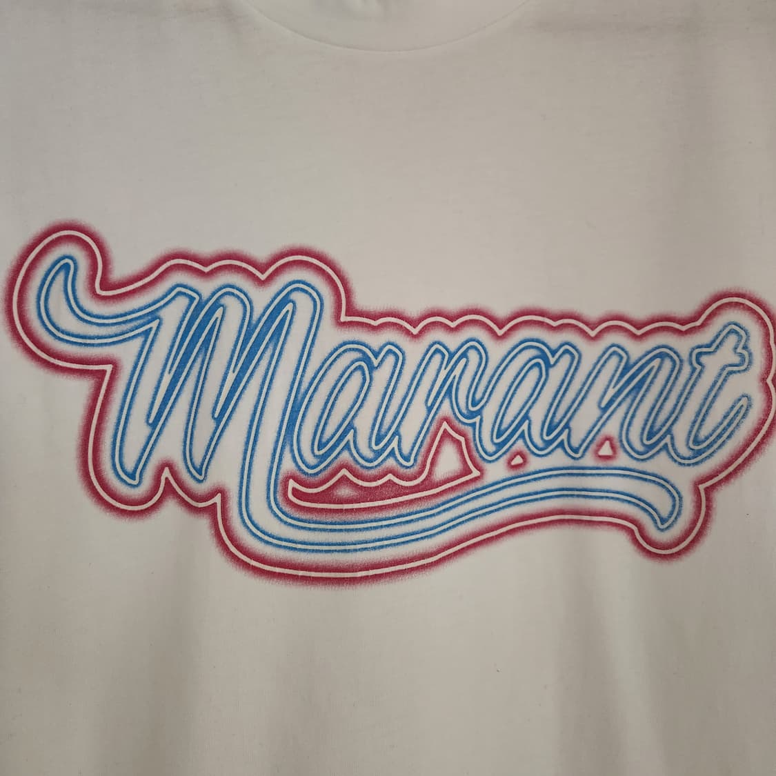 (XS)이자벨마랑 화이트 로고 반팔 티셔츠  44~55추천 상품이미지3