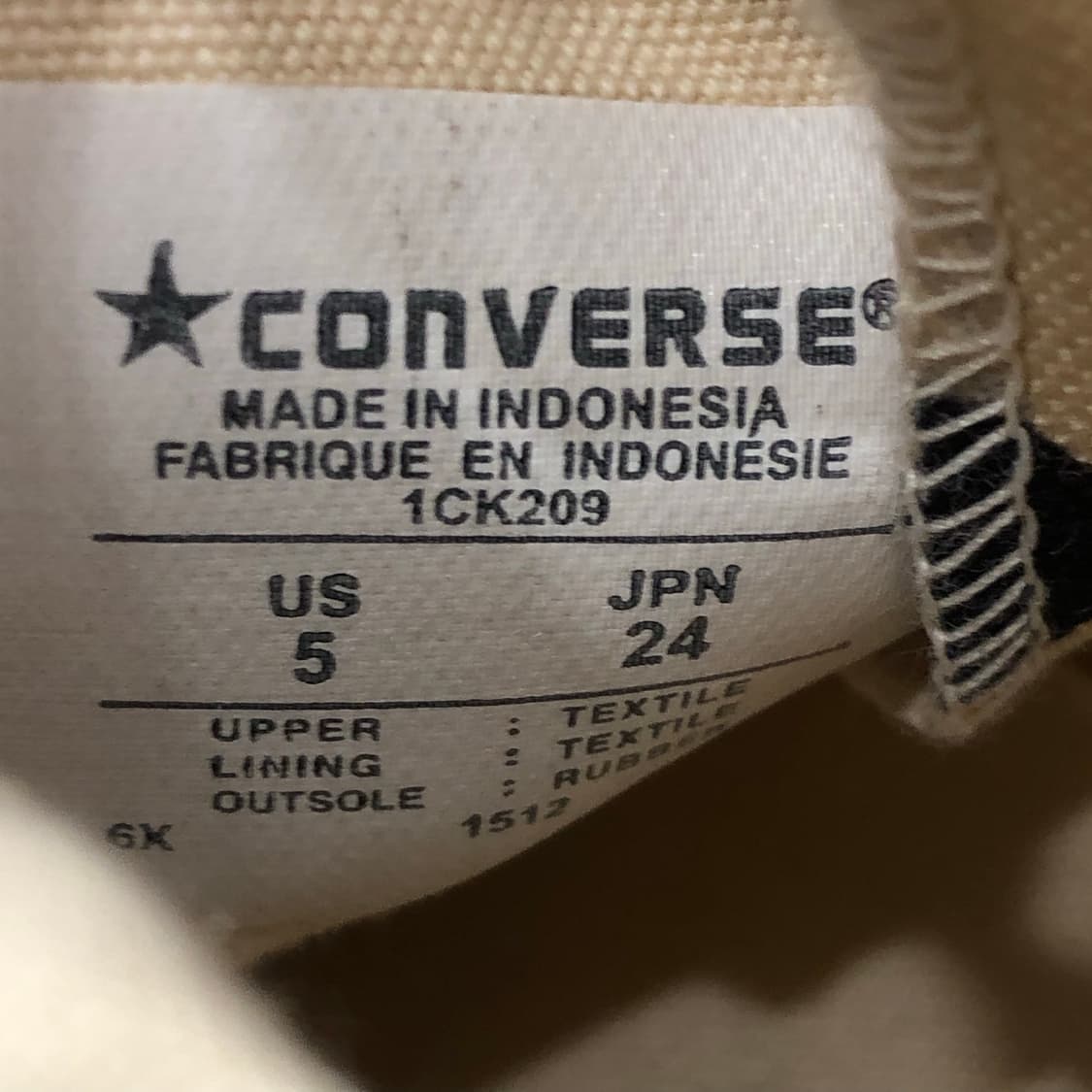 꼼데가르송 컨버스 도트 하이탑 스니커즈 상품이미지5