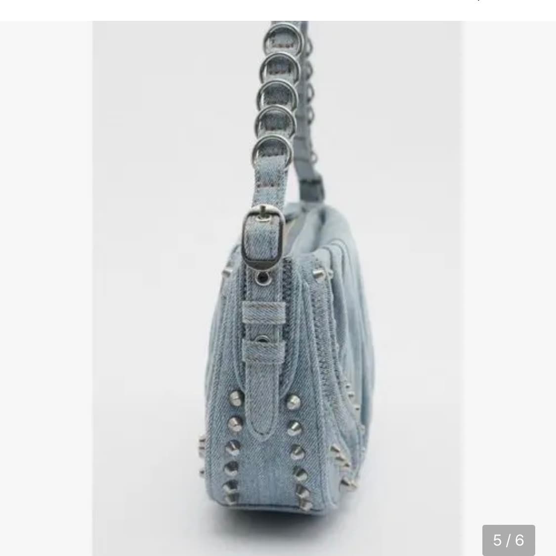 자라 스터드 데님 백 stud denim bag 상품이미지4