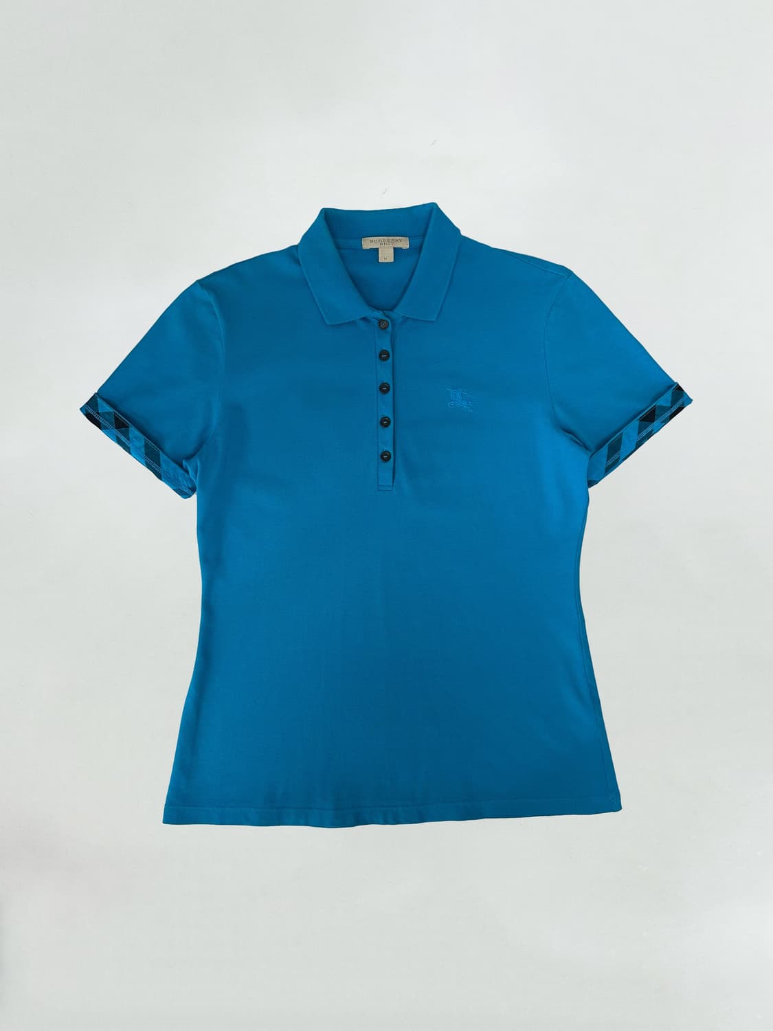 버버리 로고 체크 카라티 상품이미지1