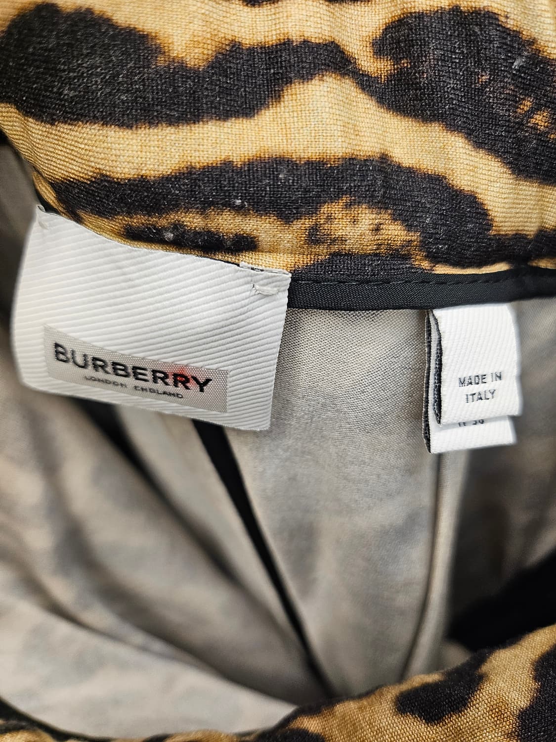 Burberry 버버리 레오파드 프린트 플리츠 스커트 38 상품이미지6