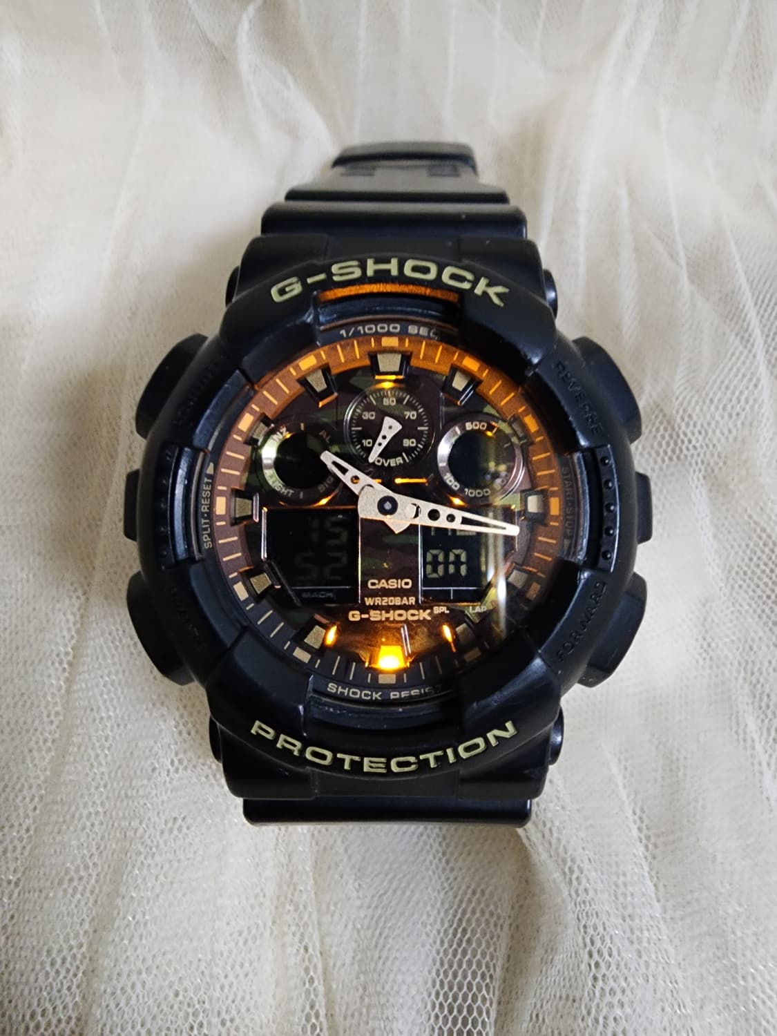 카시오 지샥 카모 GA-100CF  우레탄 시계 상품이미지8