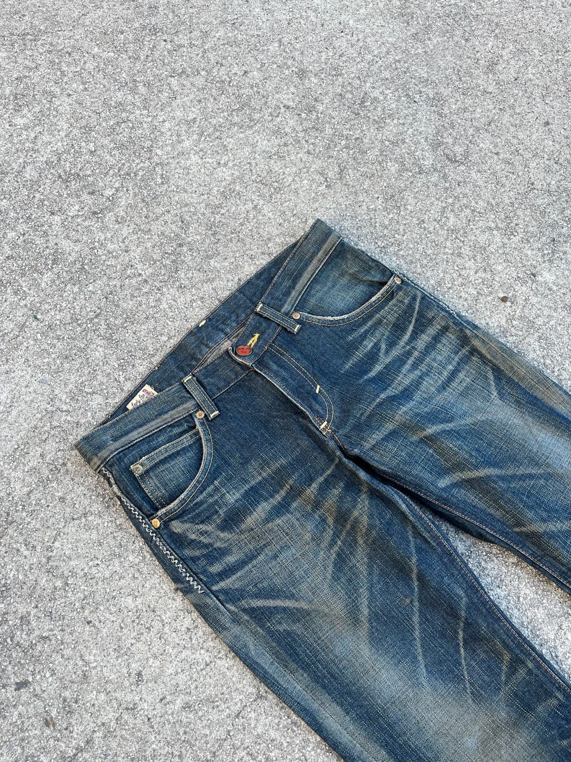 LEE Riders  로우라이즈 진청 데님팬츠  상품이미지3