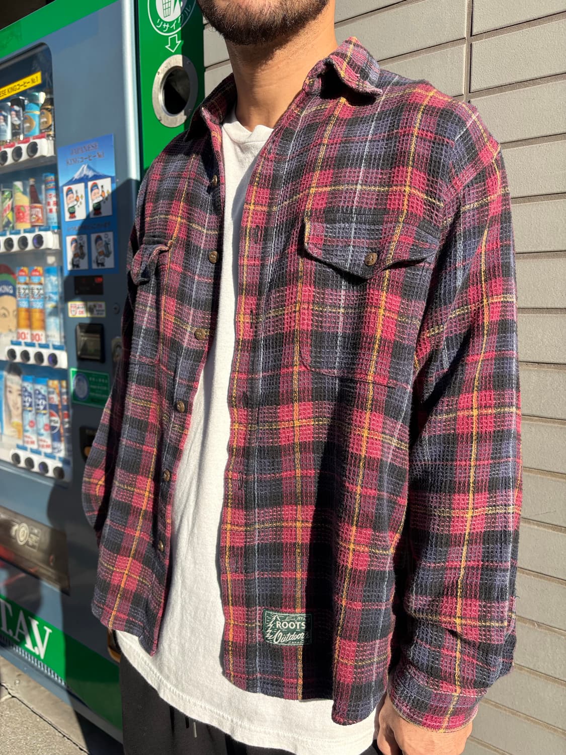 일본 빈티지 체크 셔츠 (M size) 상품이미지3