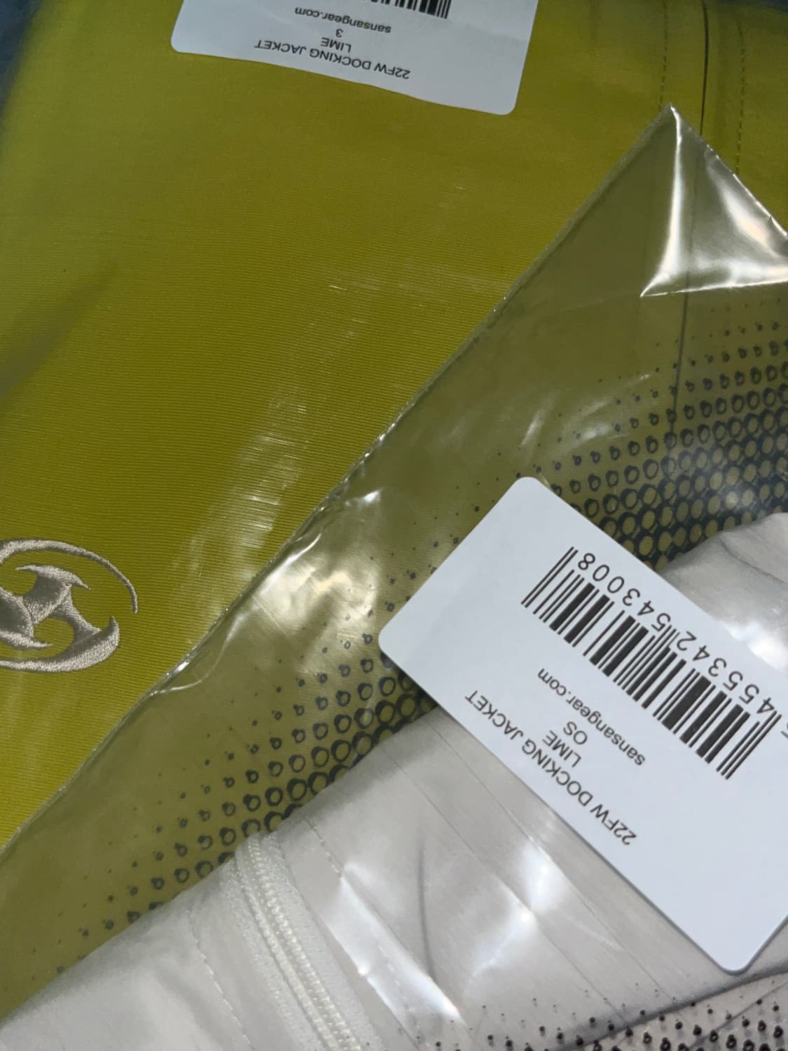 산산기어 도킹자켓 라임 3 상품이미지2