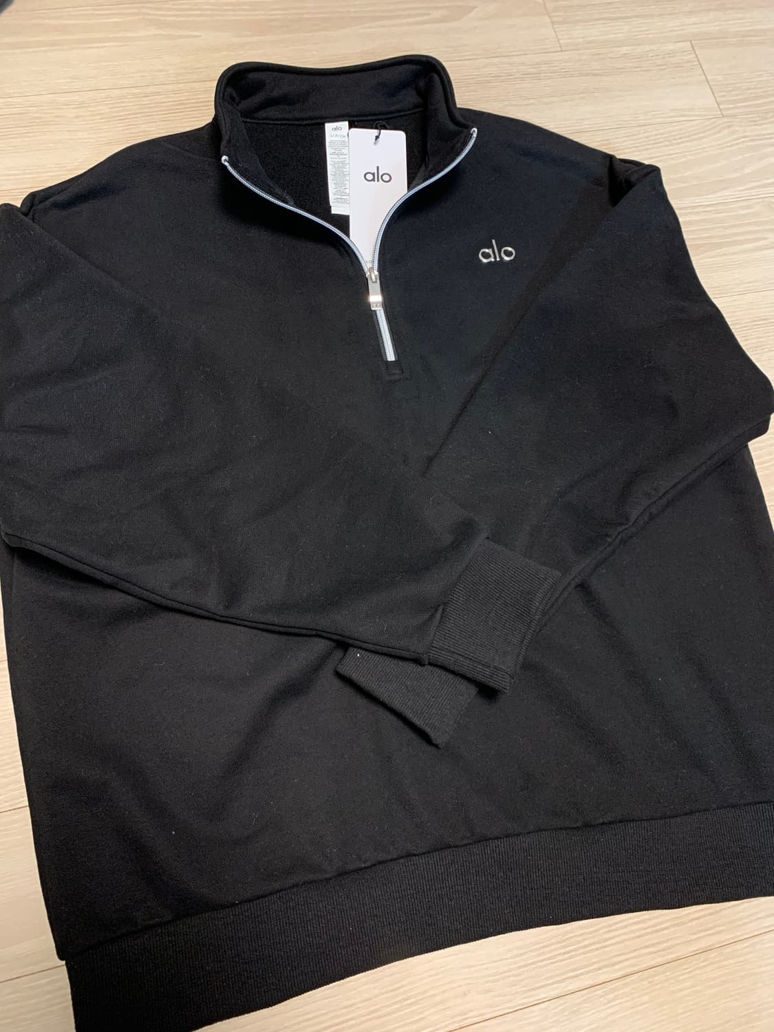 여성용 알로 요가 반집업 (블랙,그레이) 상품이미지3