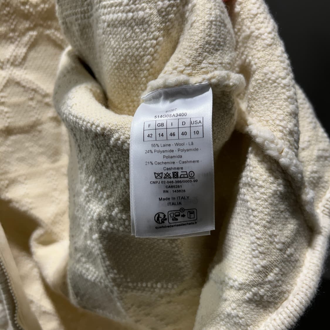 디올 까나쥬 후드 지퍼 가디건 상품이미지6