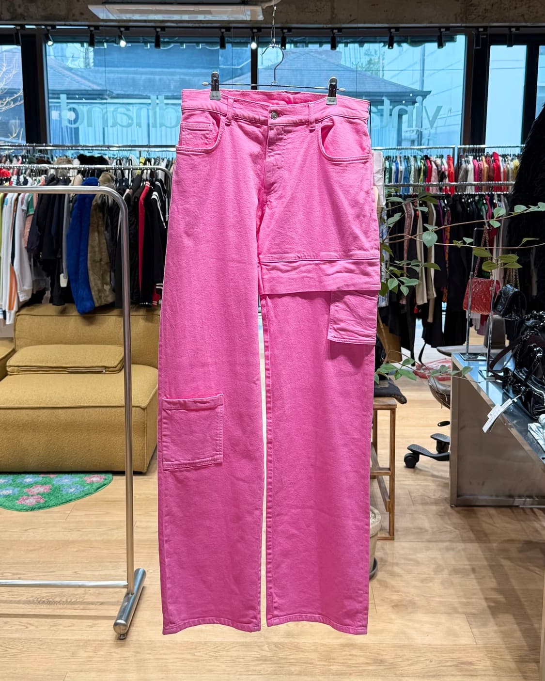 1017 알릭스 9sm 핑크 데님 카고 팬츠  상품이미지1