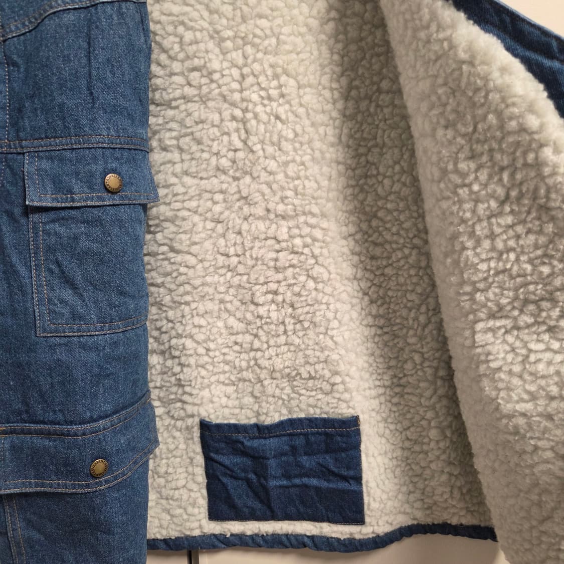 Valiantas 플리스 워크 데님 베스트 조끼 L(100) 상품이미지5