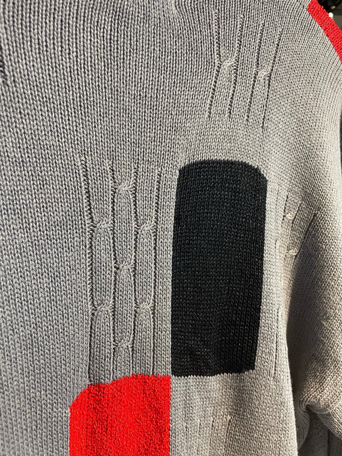 빈타지 컬러패턴 니트 상품이미지7