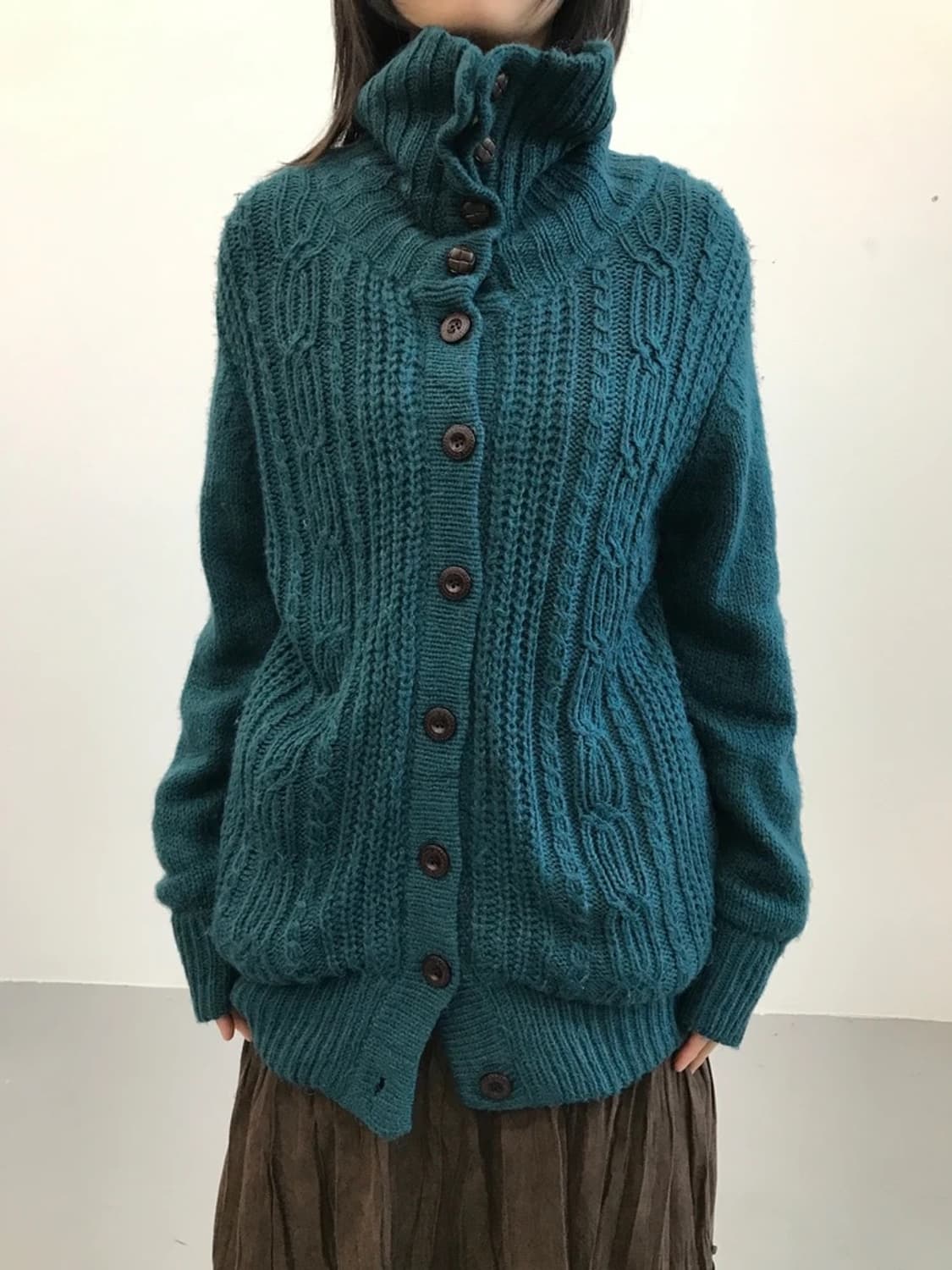 Graceful Days Cable Knit Button Cardigan 상품이미지2