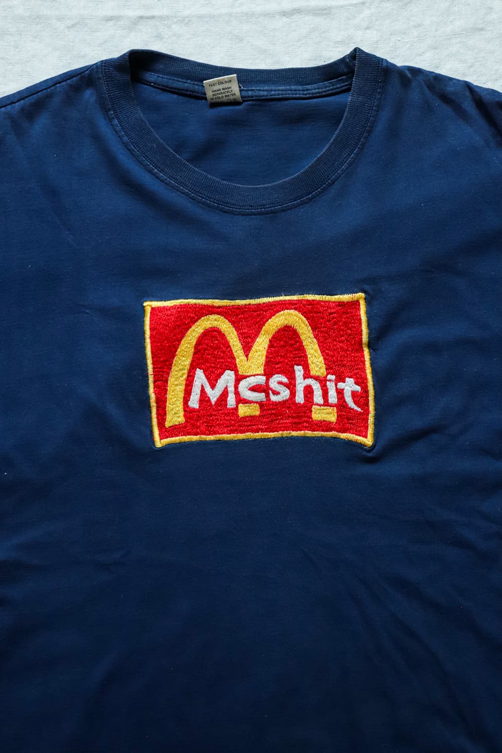 빈티지 90’s Mcshit 맥도날드 패러디 티셔츠 L 상품이미지5
