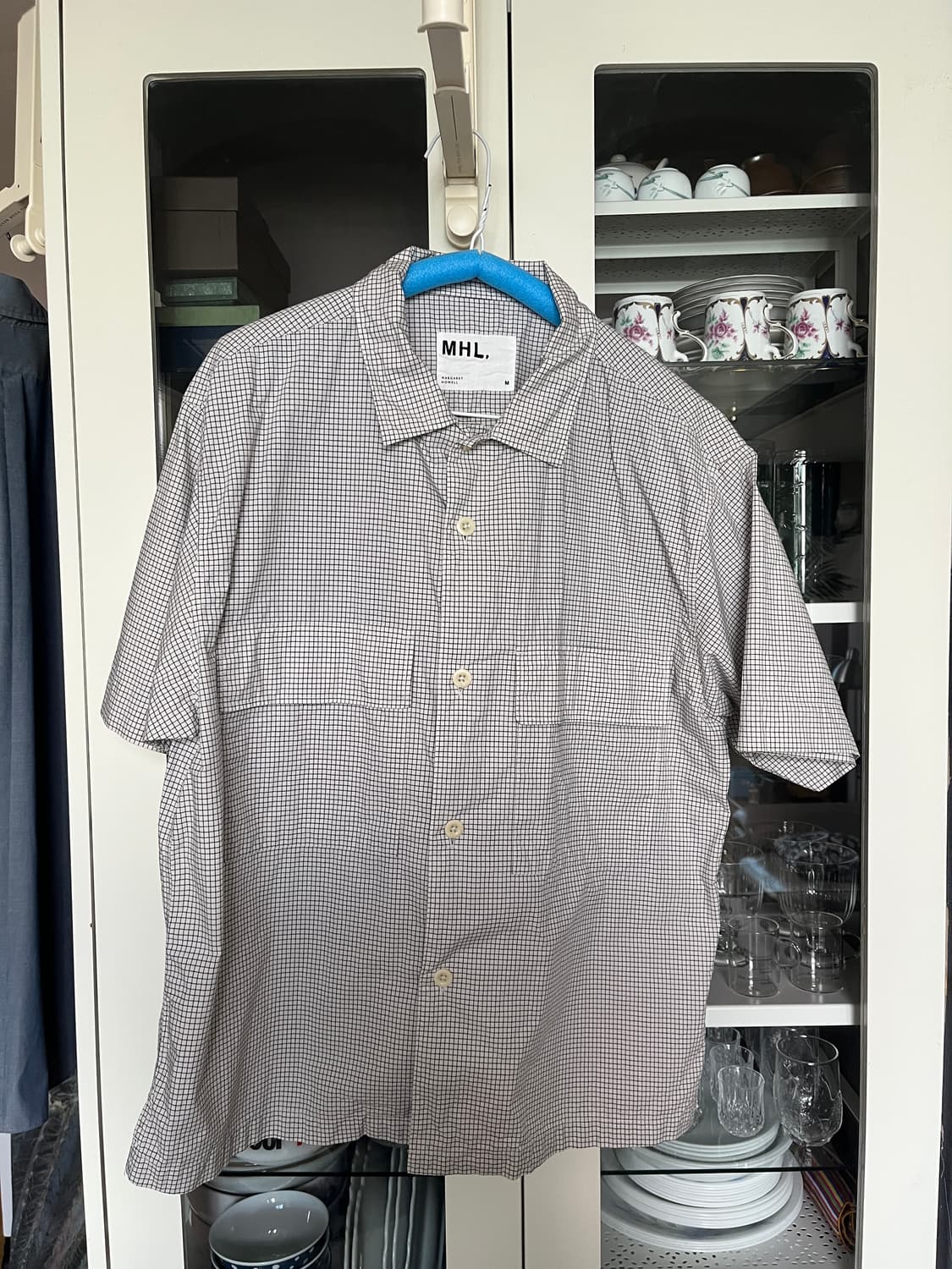 MHL 마가렛호웰 체크 반팔 셔츠 m사이즈 상품이미지1
