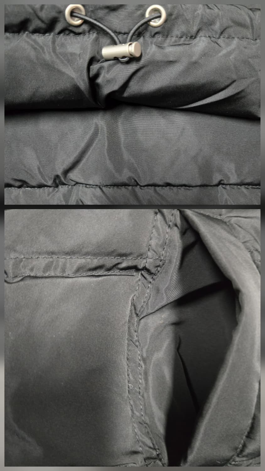 마이네임이즈 mynameis 블랙 반집업 다운패딩 조끼 상품이미지6