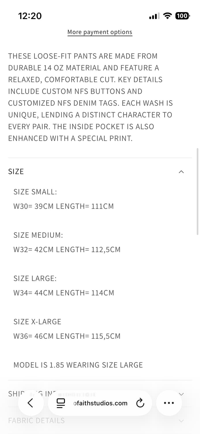 노페이스스튜디오 콘크리스 더스트 데님 상품이미지4