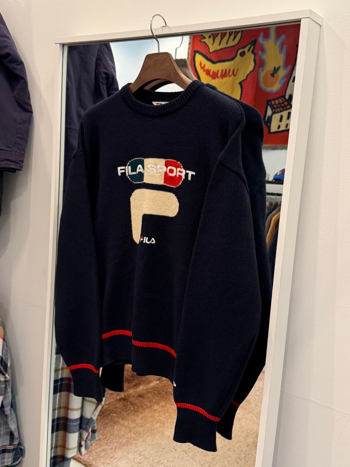 90s Fila 휠라 스포츠 울 니트 상품이미지1