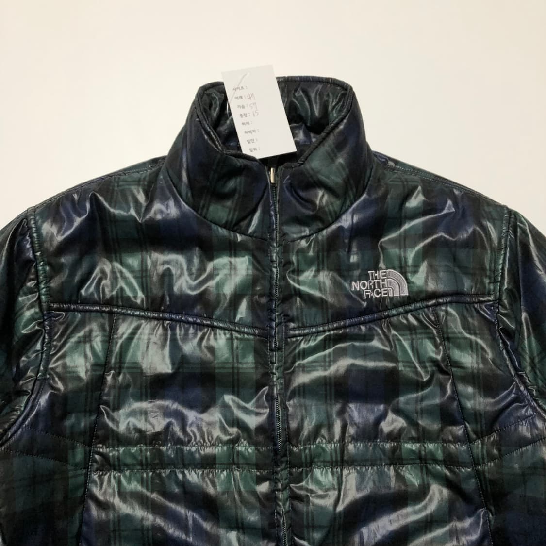 노스페이스 체크 경량패딩  상품이미지4