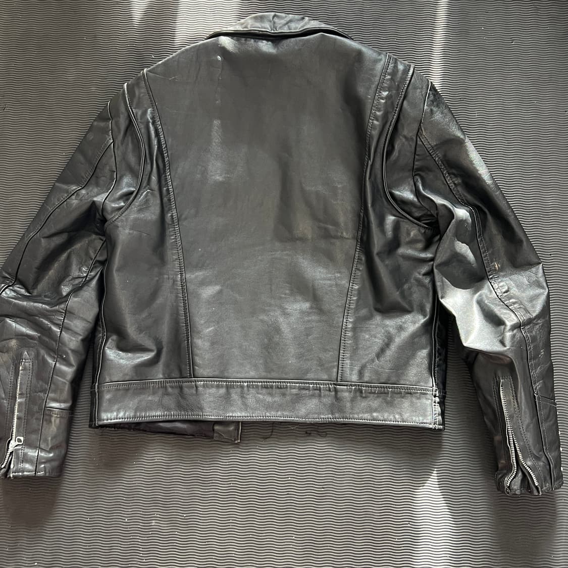 1960s Sears 시어스 차심 싱글 스포츠 레더자켓 (103) 상품이미지4