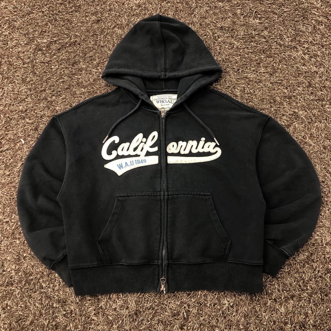 후아유 투웨이 크롭 후드집업 상품이미지1