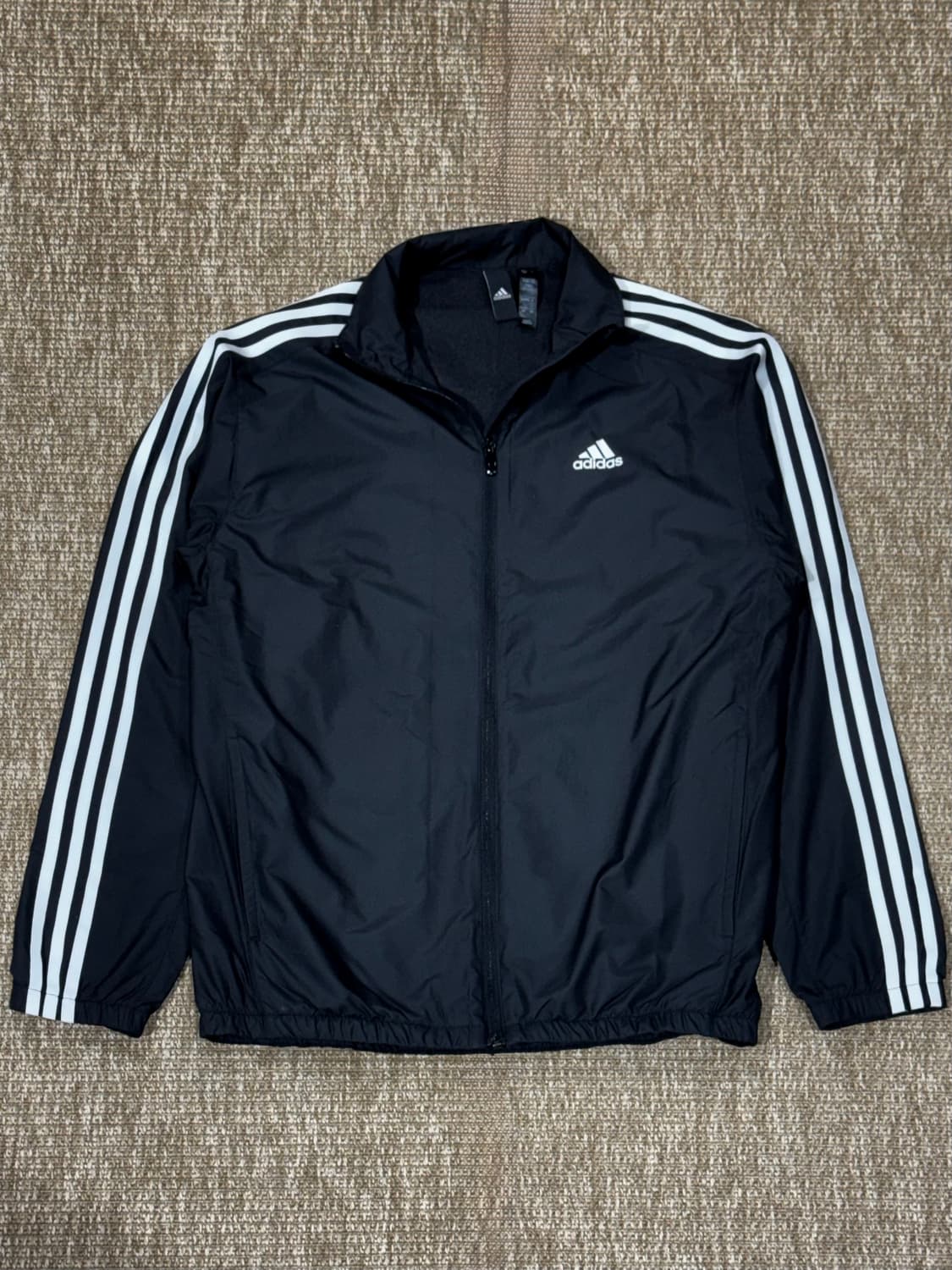 아디다스 3선 바람막이 블랙 상품이미지1