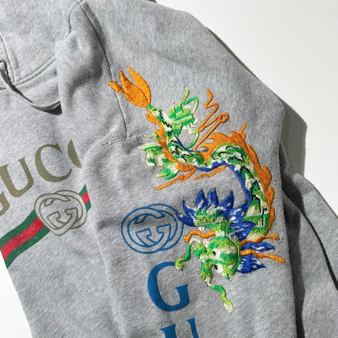 (매장판) 구찌 드래곤 자수 로고 후드 상품이미지7