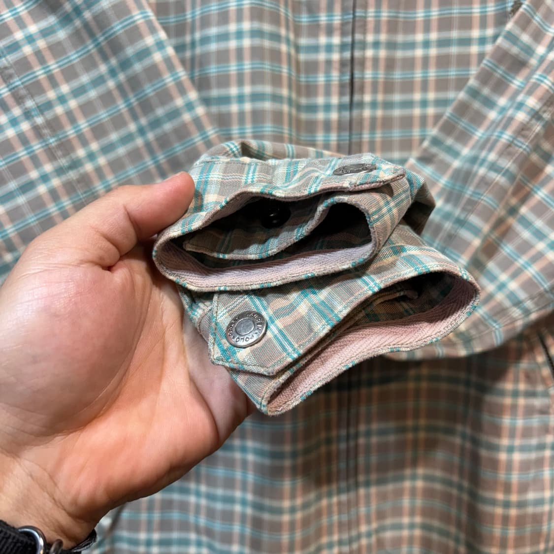 [S] POLO 폴로 랄프로렌 체크 블루종 상품이미지4