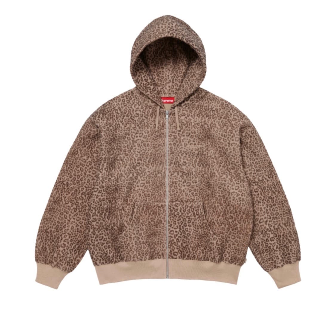 슈프림 레오파드 후드집업 상품이미지1