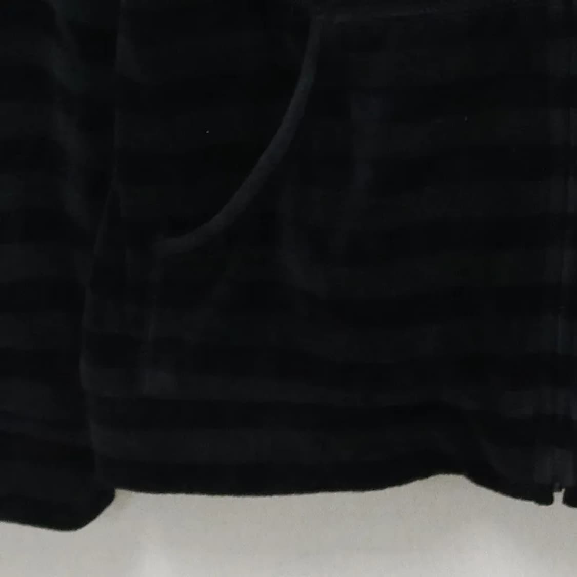 HUSHUSH 스트라이프 벨벳 후드 집업 61946 상품이미지4