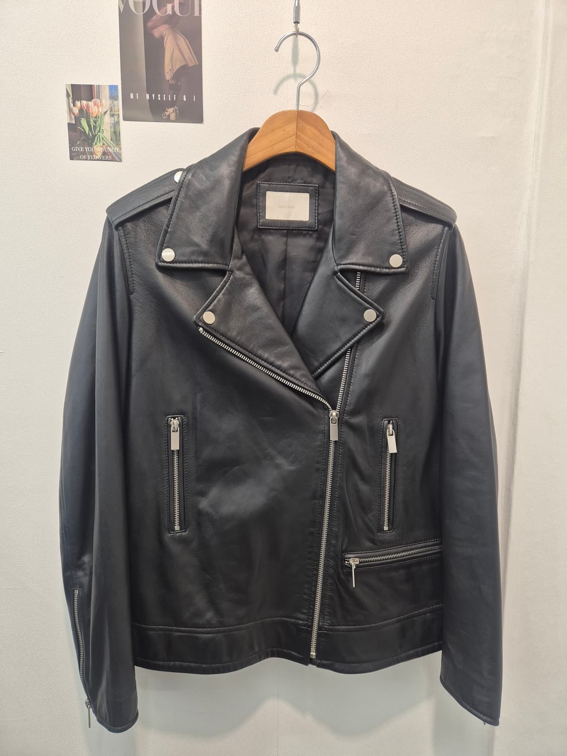 MARIANG 가죽 자켓 검정  M 상품이미지1