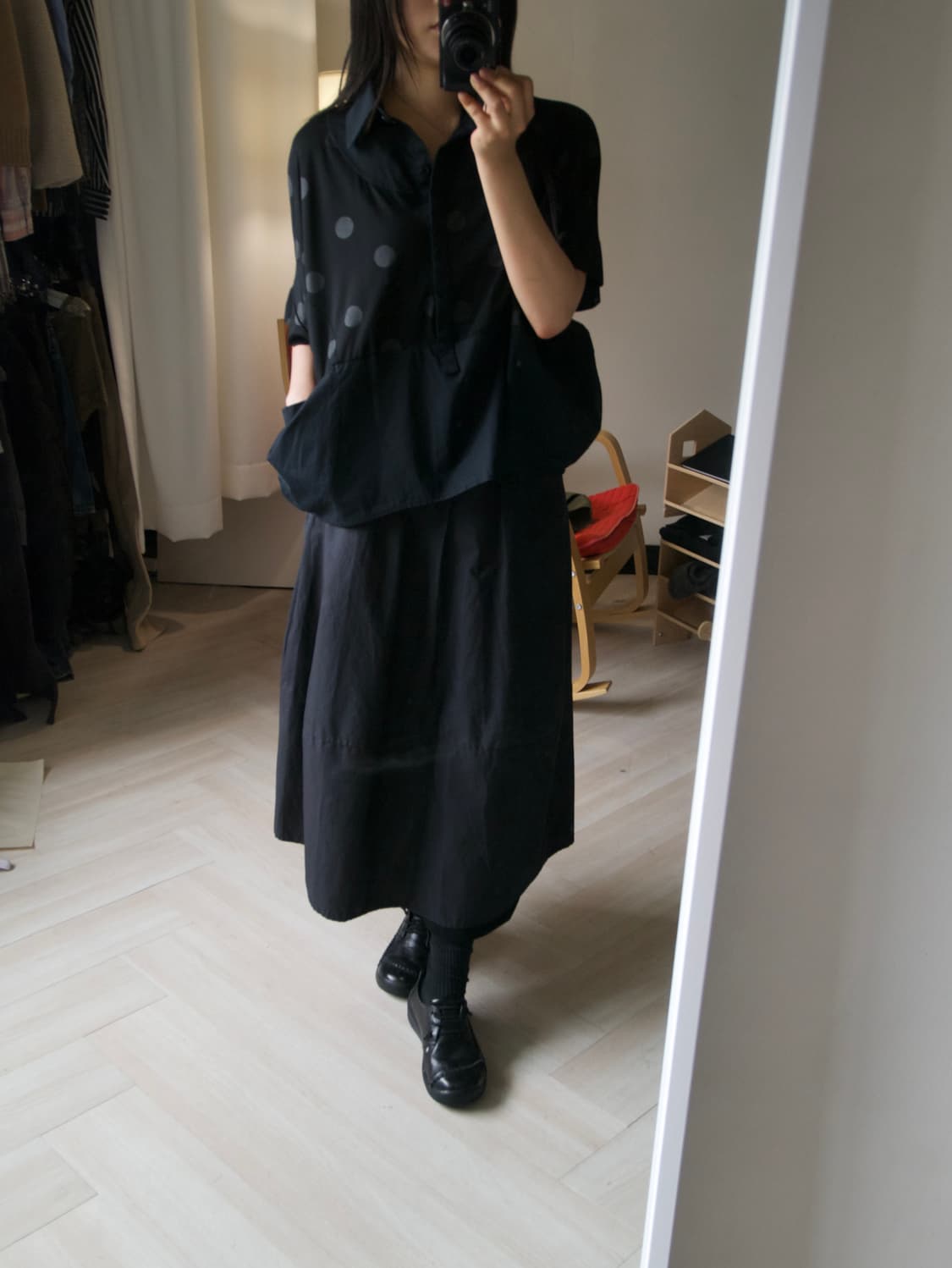 black pocket ballon skirt 상품이미지3