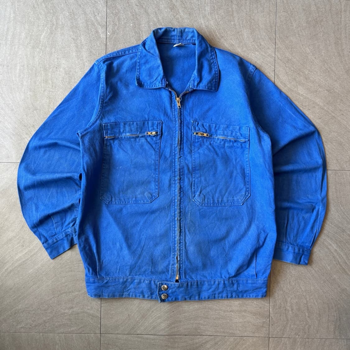 90년대 빈티지 프랑스 생산 프렌치 워크 트윌코튼 자켓 상품이미지1