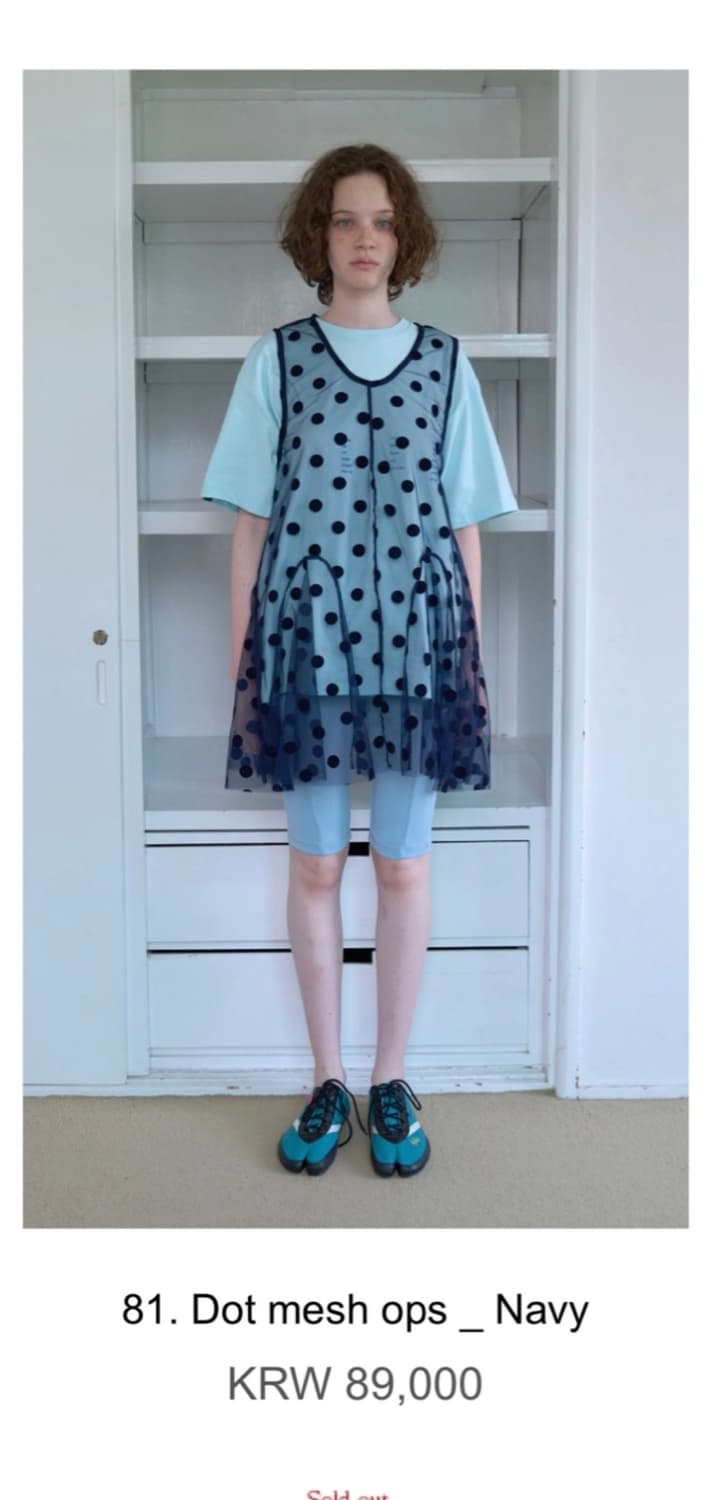 [nocontent]노컨텐츠 네이비 도트 원피스 🔵 (공식 품절) 상품이미지1