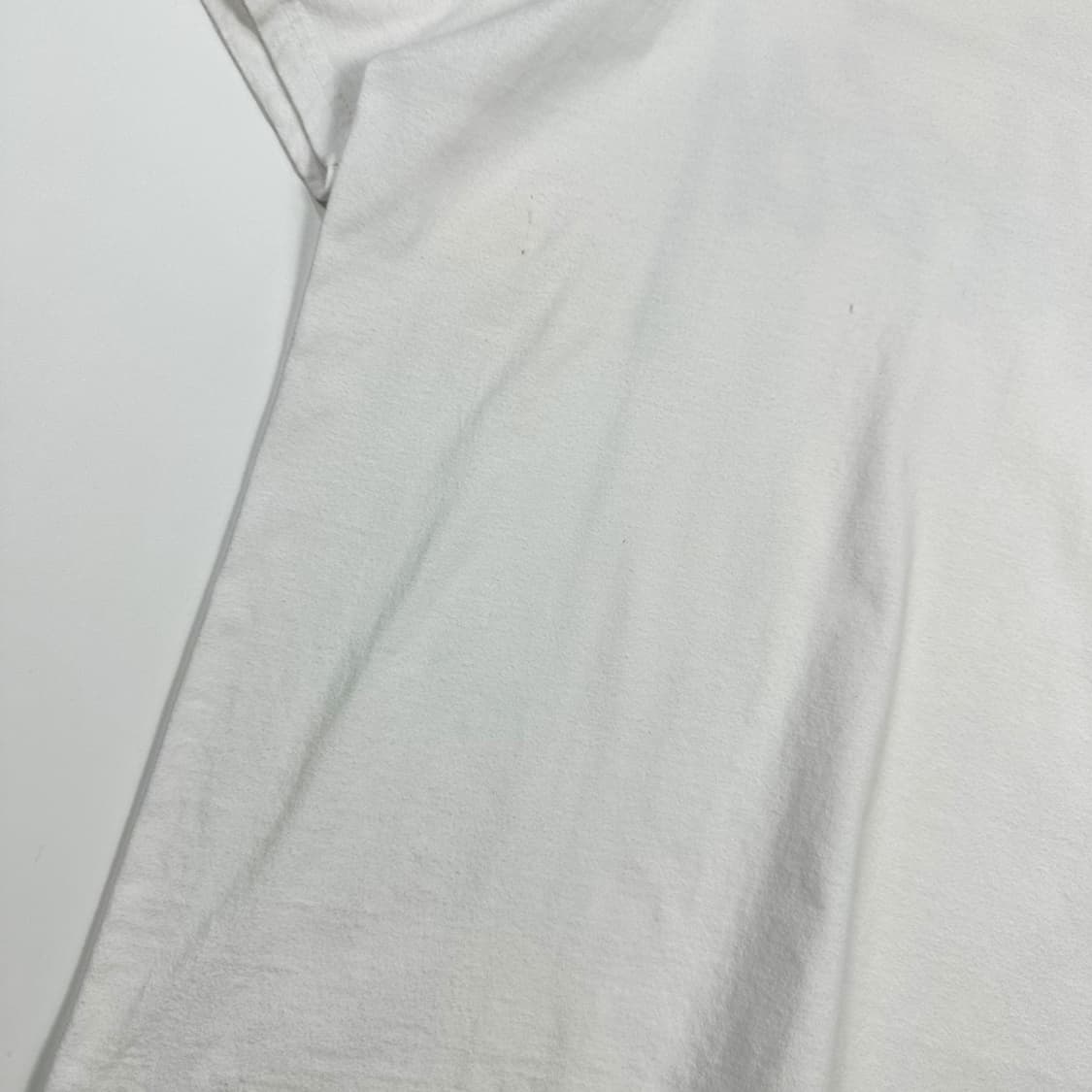 스투시 베이직 로고 화이트 반팔 티셔츠 (M) 상품이미지5