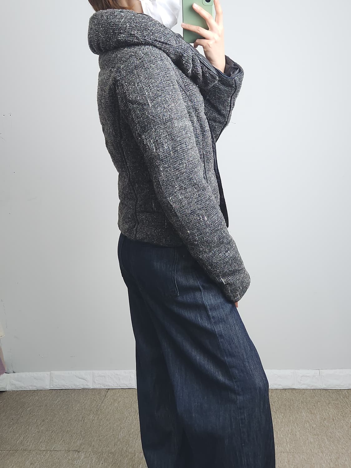 다운 니트 패딩 자켓 상품이미지4