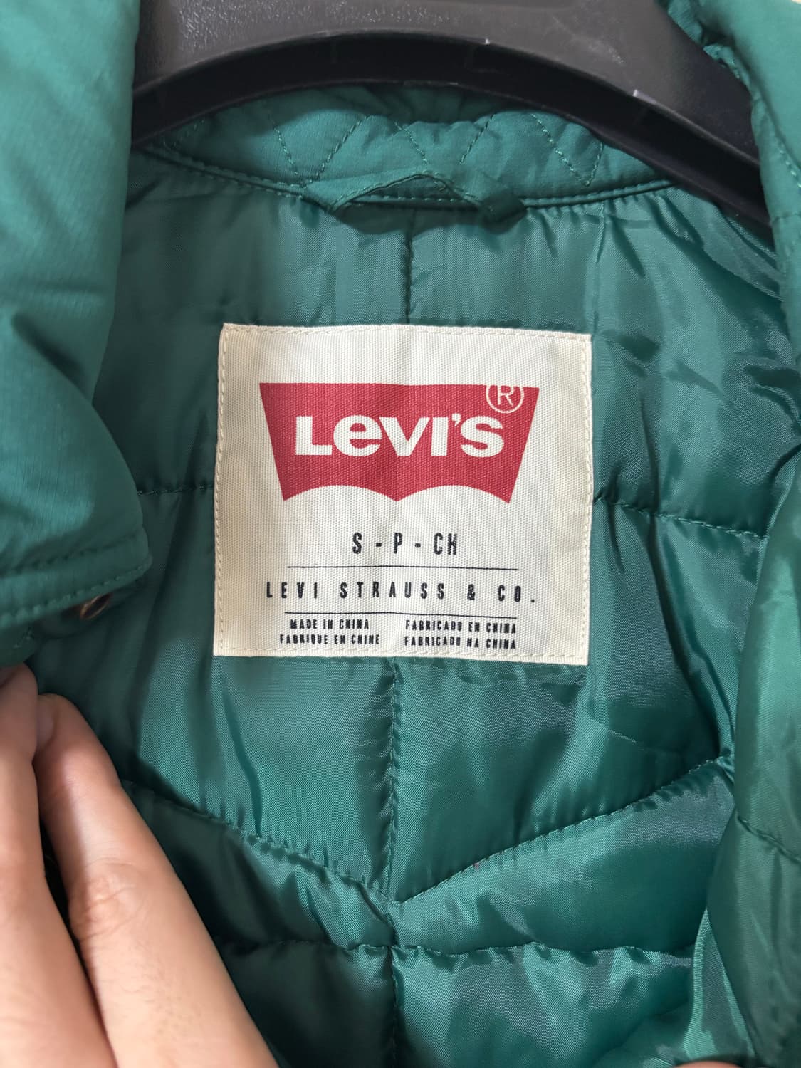 리바이스 그린 자켓 코듀로이 배색 상품이미지3